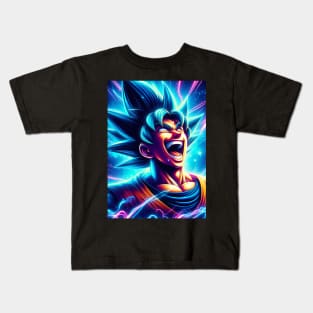 Goku super saiyan laugh Kids T-Shirt